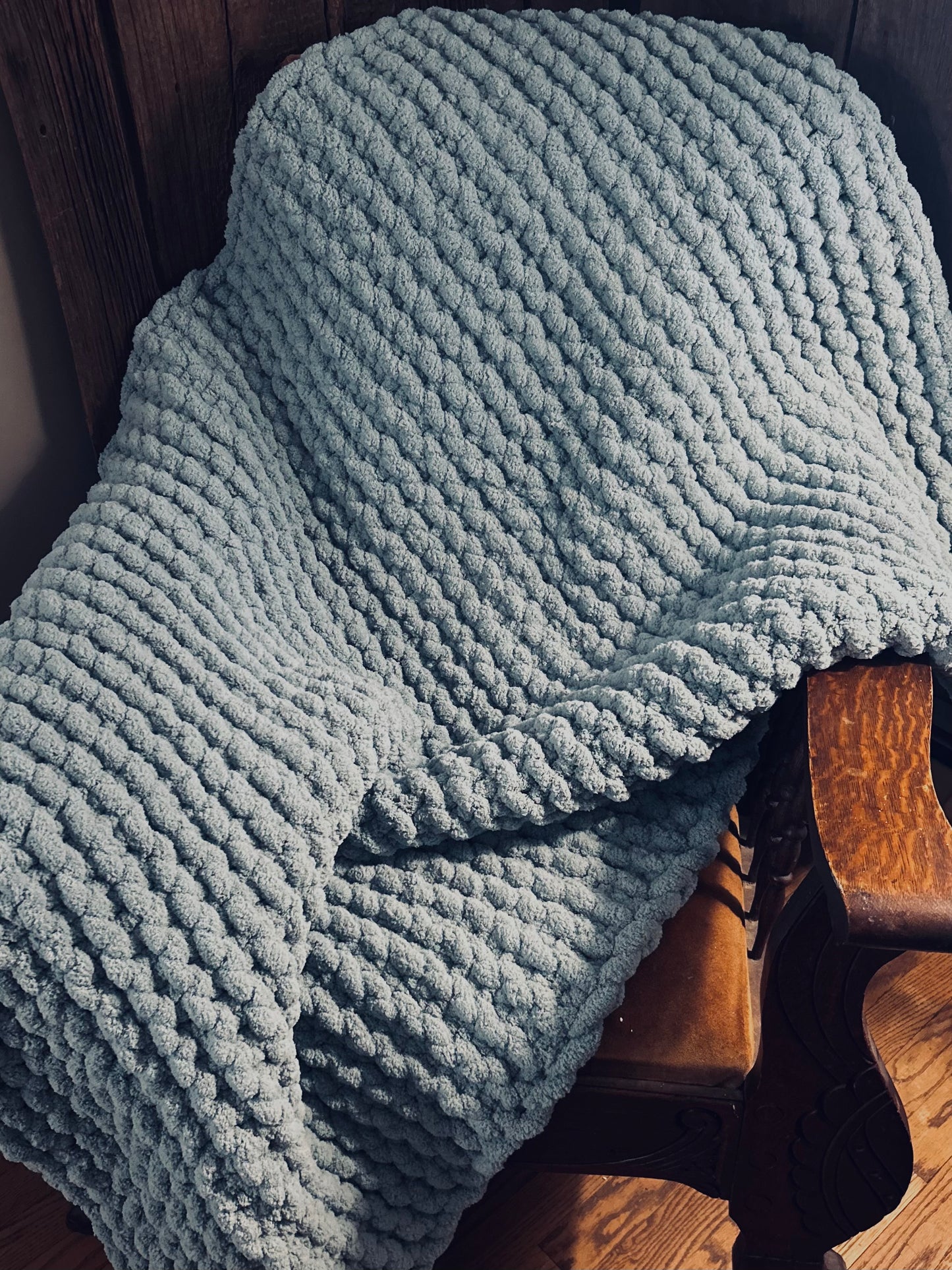 Misty Green Flip Stitch